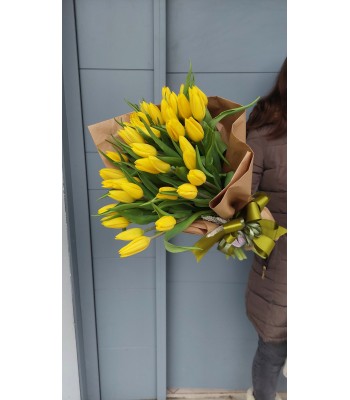 bouquet di tulipani gialli